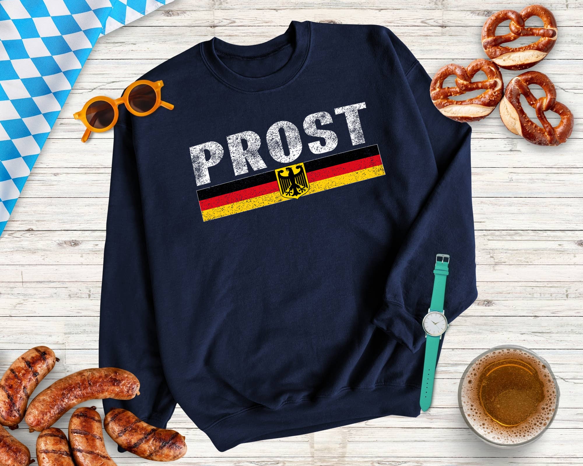 Vivtrek - Wholesale Graphic Sweatshirt - Unisex - Funny Oktoberfest Prost Sweatshirt, Oktoberfest Party Tshirt2