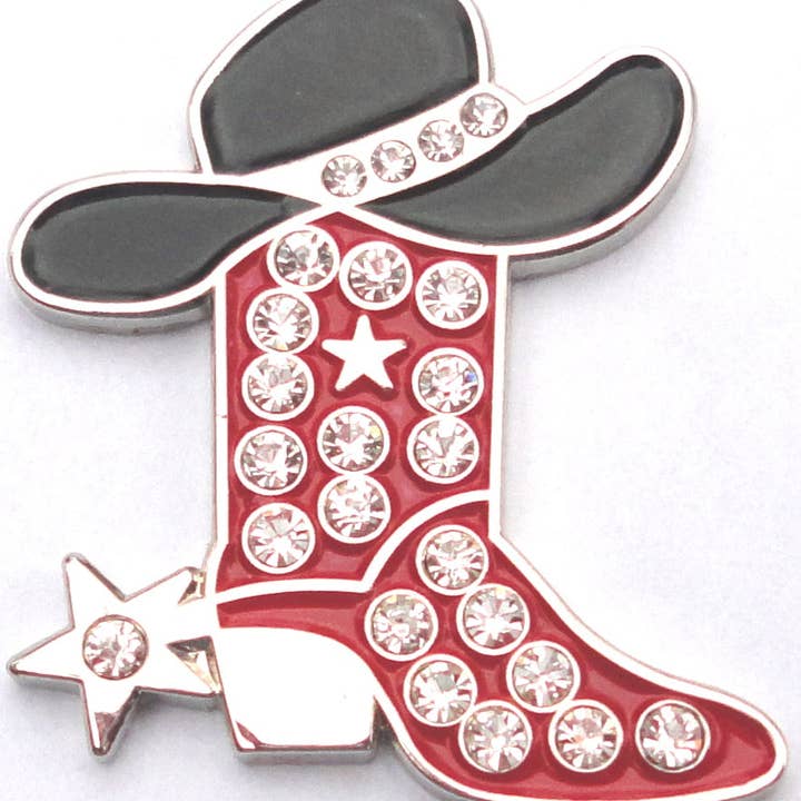 Cowboy Boot & Hat w/Crystals for wholesale by Fun Markers