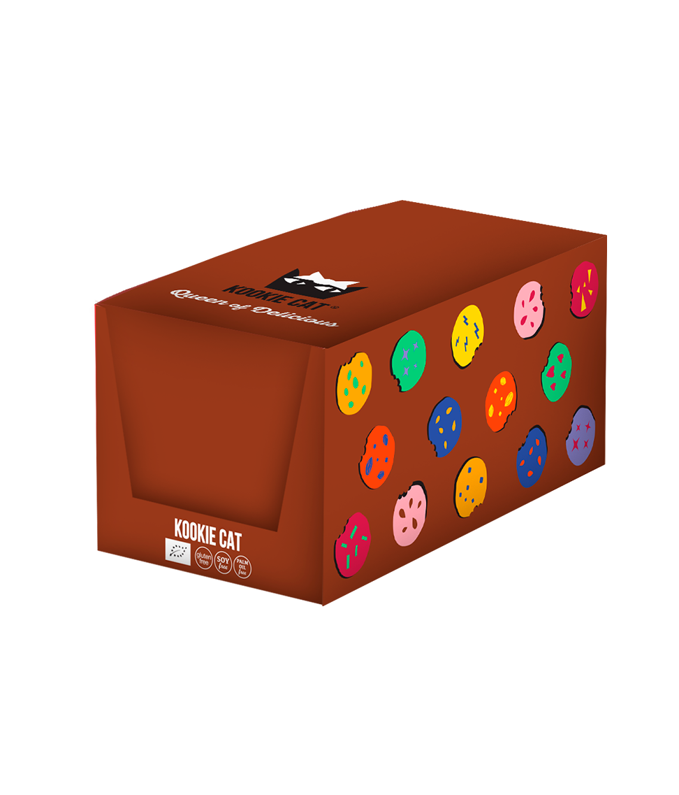 Smart Organic - Wholesale Cookie - Double Choc and Walnut Cookie, Bio, Kookie Cat, 50g3