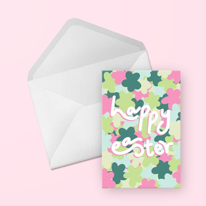 Happy Easter Spring Greeting Card for wholesale by Evesdrop Designs