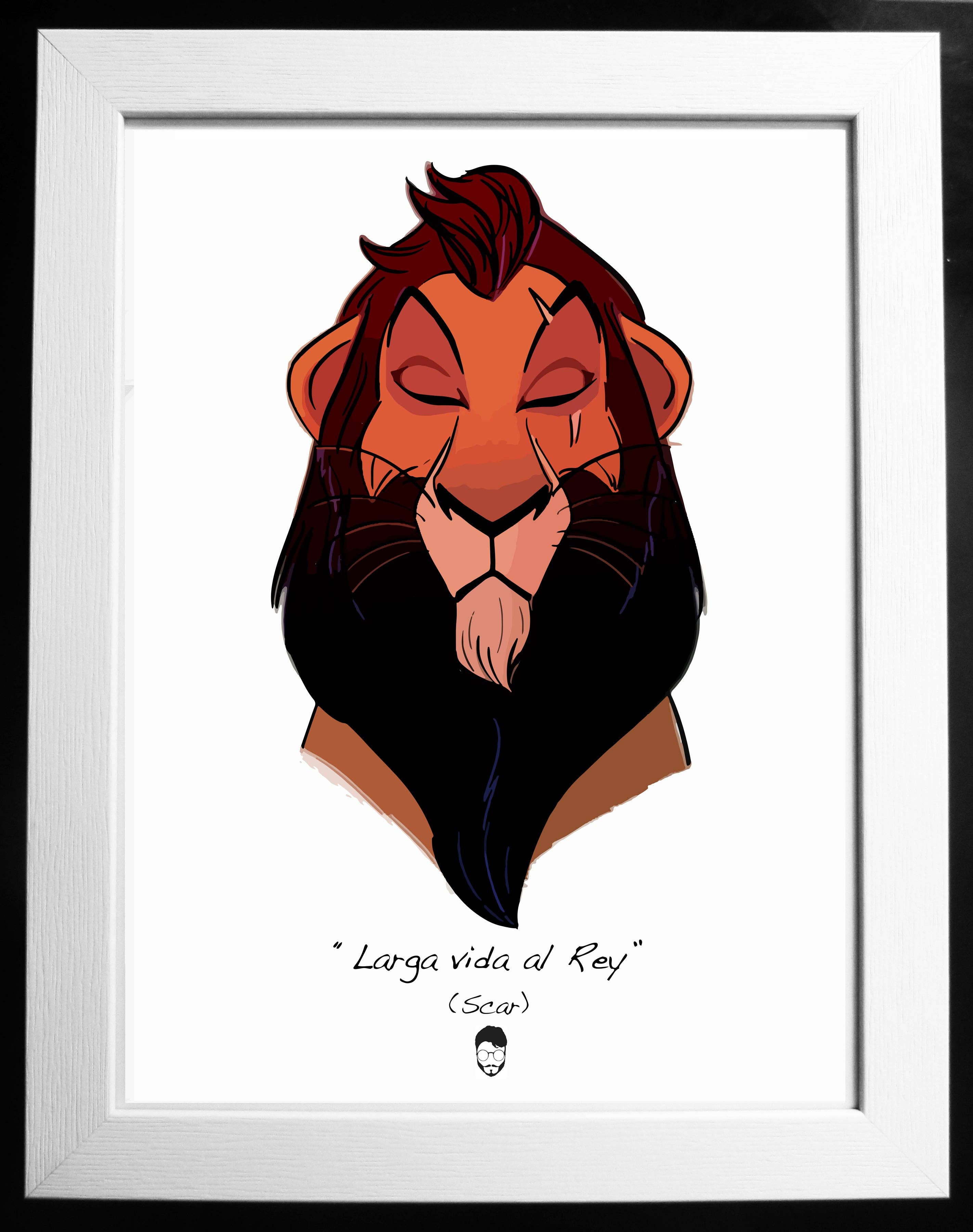 El loco del Pelo Rizo – wholesale Art print – Scar0