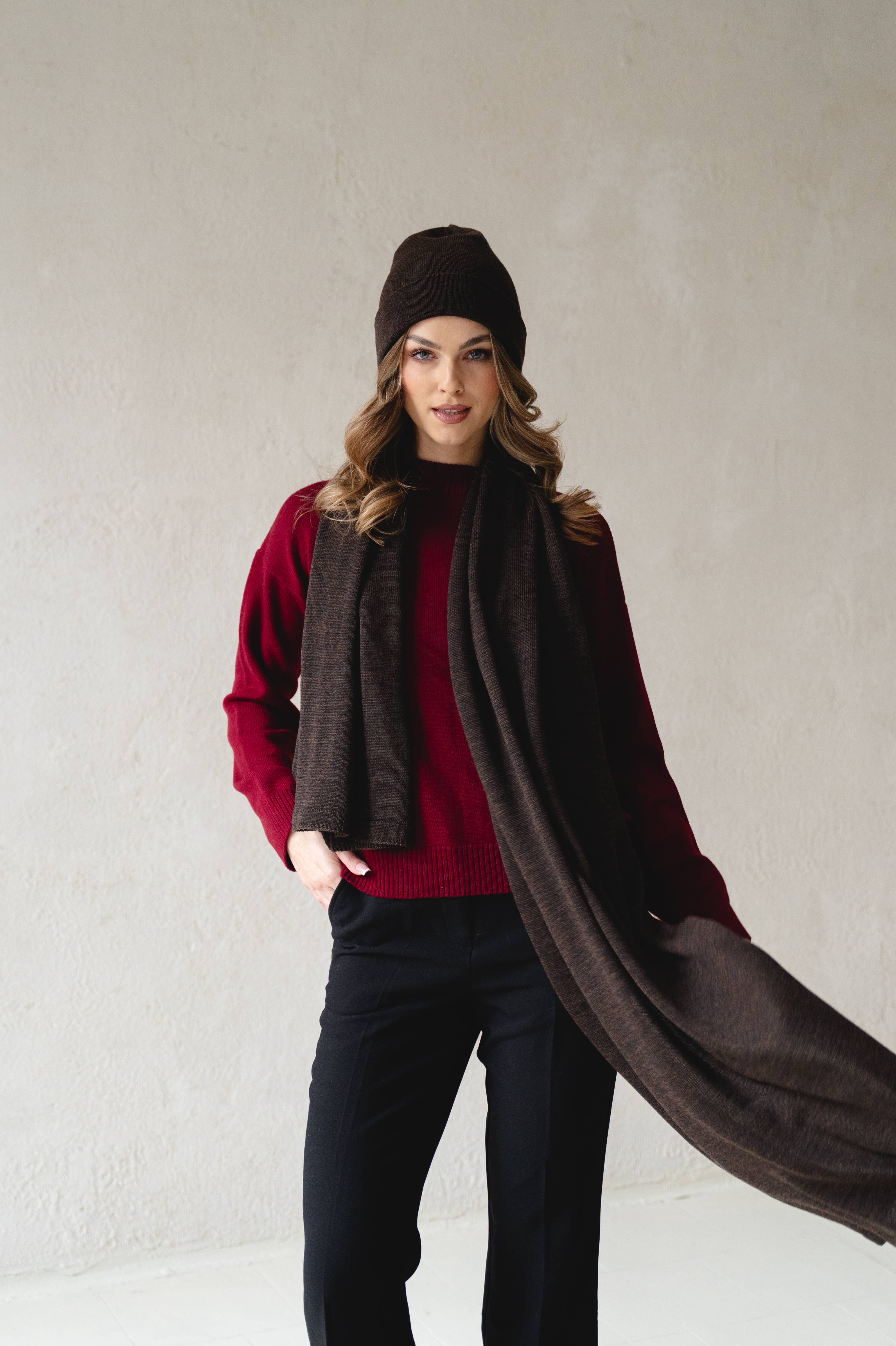 Ander - Vente Bonnet – femme - Bonnet classique NAOMI 100 % laine mérinos TOP SELLER25