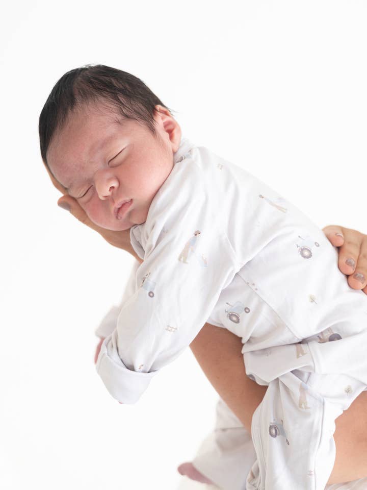 Farm Day Zippy Romper för wholesale av Lilulila