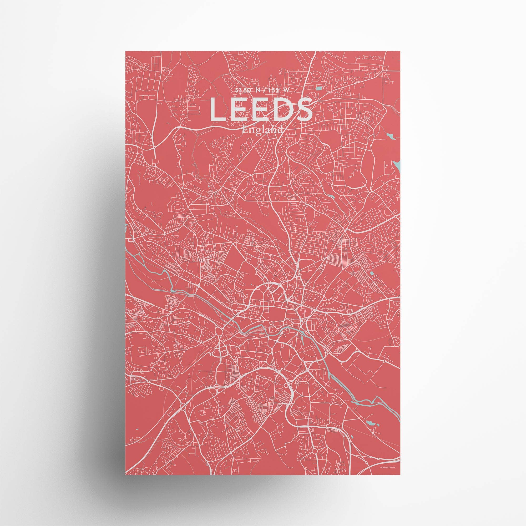 OurPoster.com – wholesale Poster – Leeds karta affisch248
