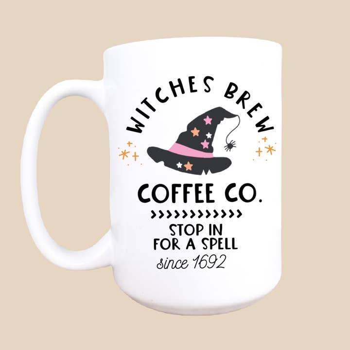 Mug and Mini - Wholesale Coffee Mug - 15oz Witches brew ceramic coffee mug, Halloween mug