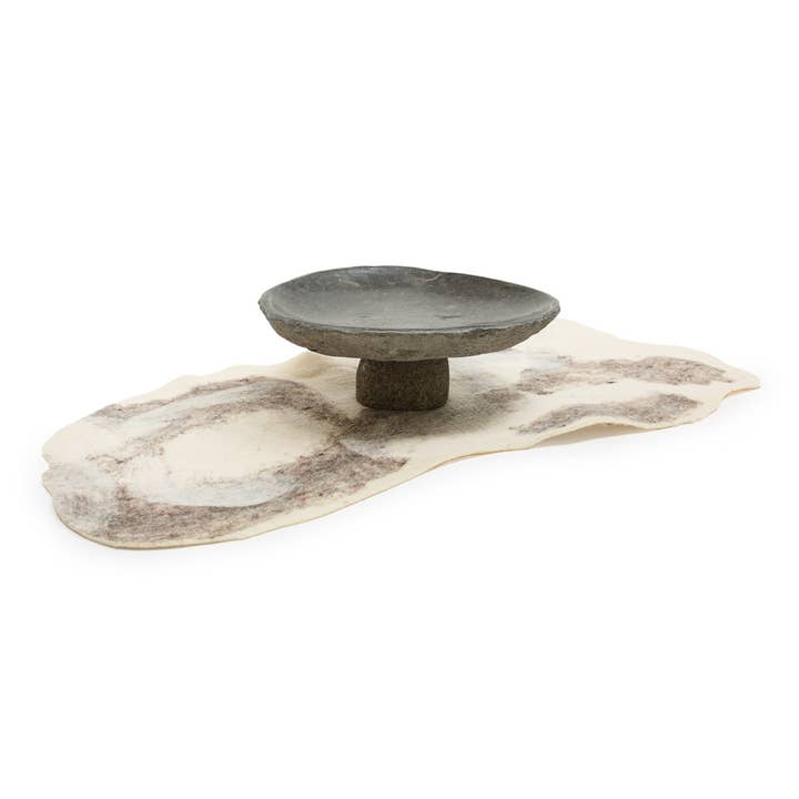 Hand-cut Wool Table Covering for wholesale by SHOP SHEEP by JG SWITZER