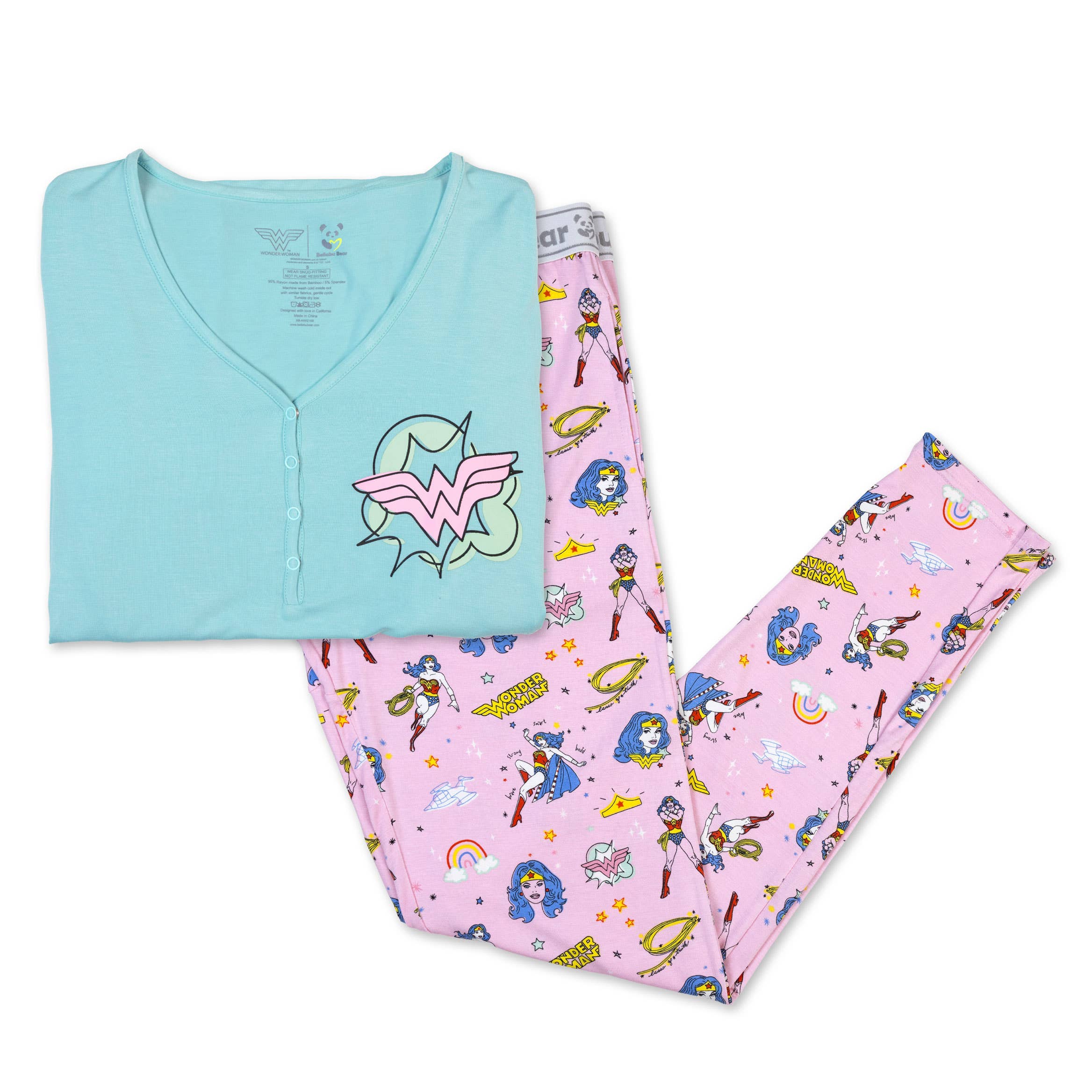 Bellabu Bear - Wholesale Sleepwear Set - Women's - Wonder Woman Bamboo Women's Pajama Set0