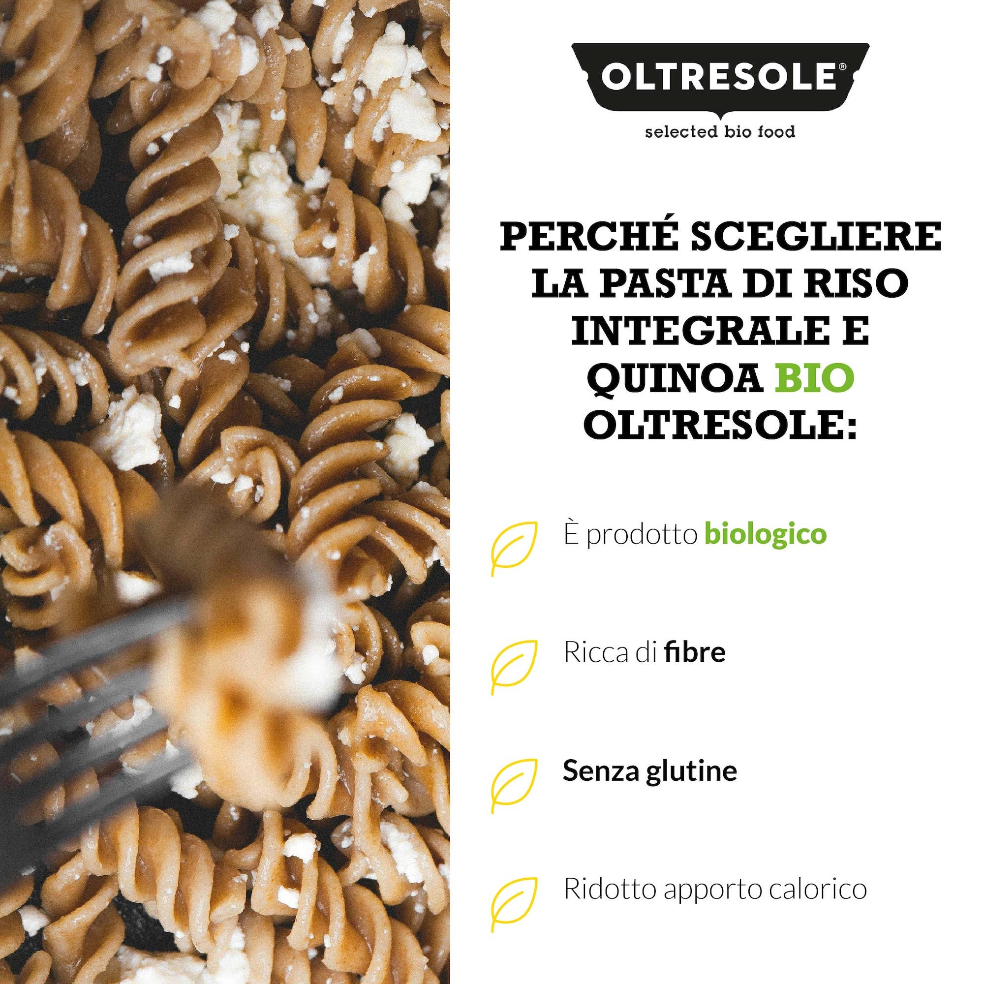 Oltresole - Wholesale Pasta - ORGANIC RICE AND QUINOA PASTA FUSILLI 4 Kg4