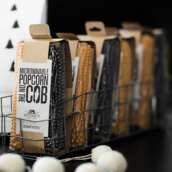 Petersen Family Farm - Wholesale Popcorn - Microwave Popcorn on the Cob - Hand-Harvested & Cardboard