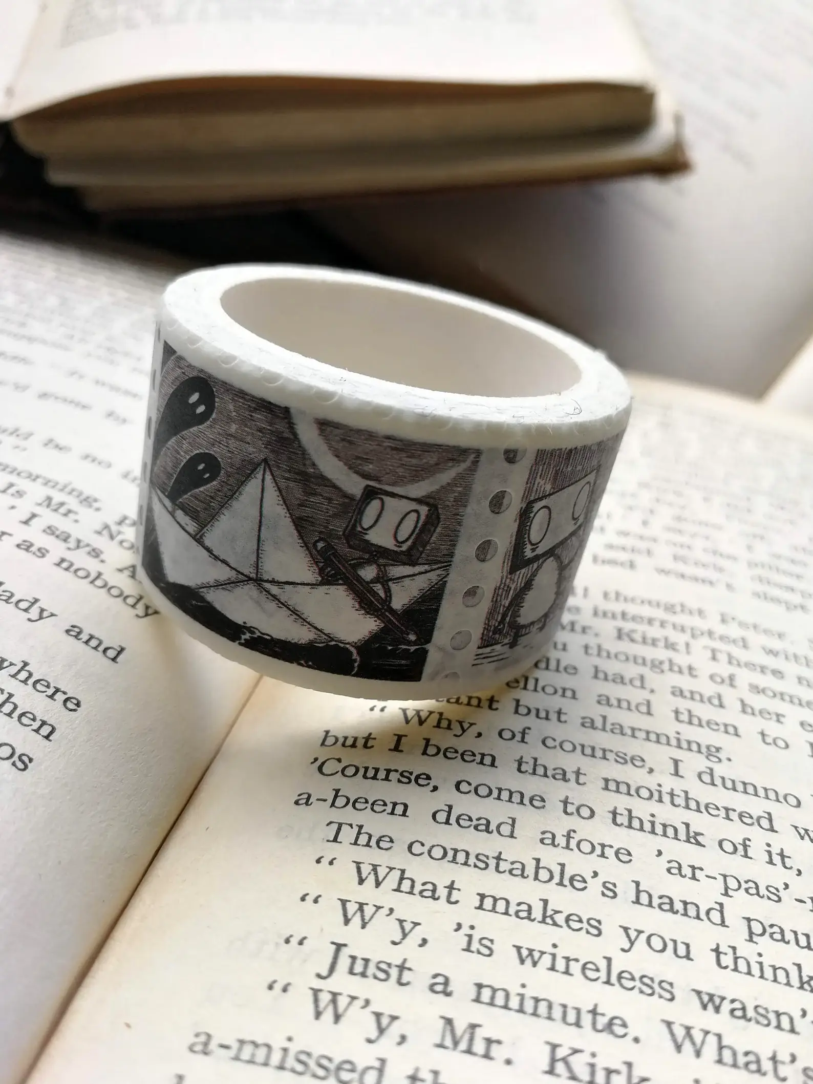 Jon Turner Illustration - Vente Rubans adhésifs Washi - Ruban adhésif Washi Robot Stamps, format paysage3