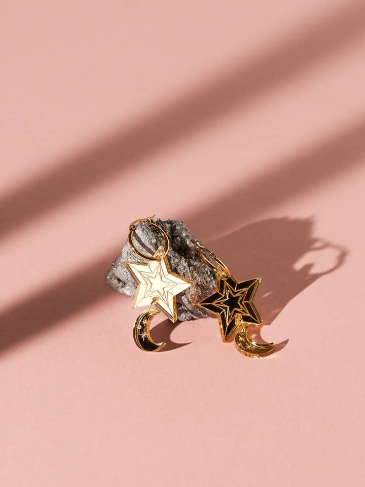 Moon & Star Hoop per la vendita all'ingrosso da parte di Fizz Goes Pop