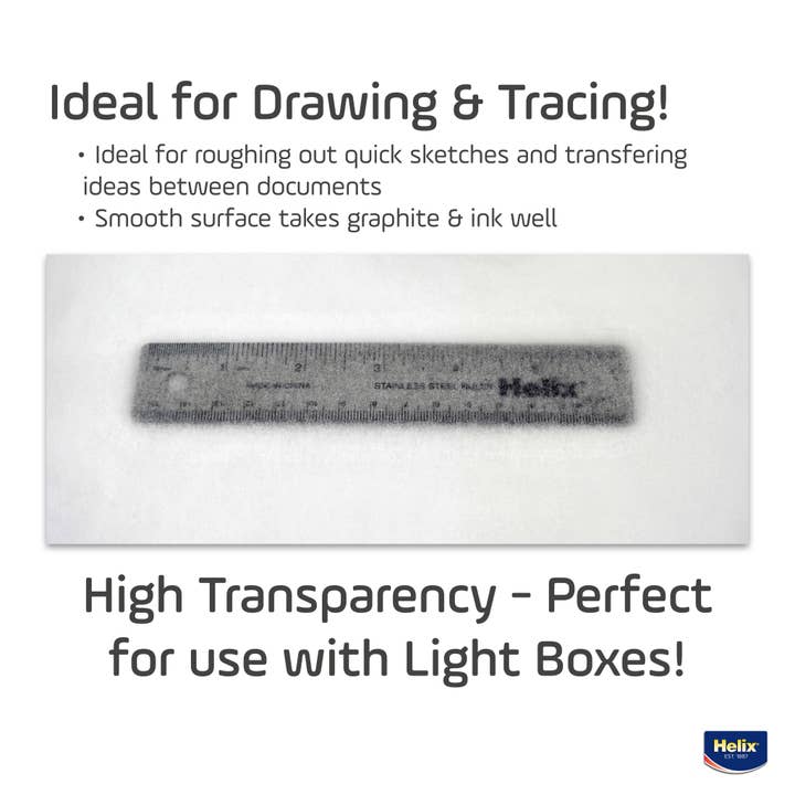 Janod - Wholesale Sketchbook/Sketchpad - Sketch & Tracing Paper 50 Yard Roll - 12"3