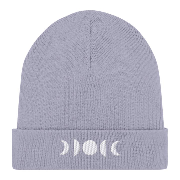 MOON PHASES - Organic Rib Beanie für den Großhandel von SELOMA Studios