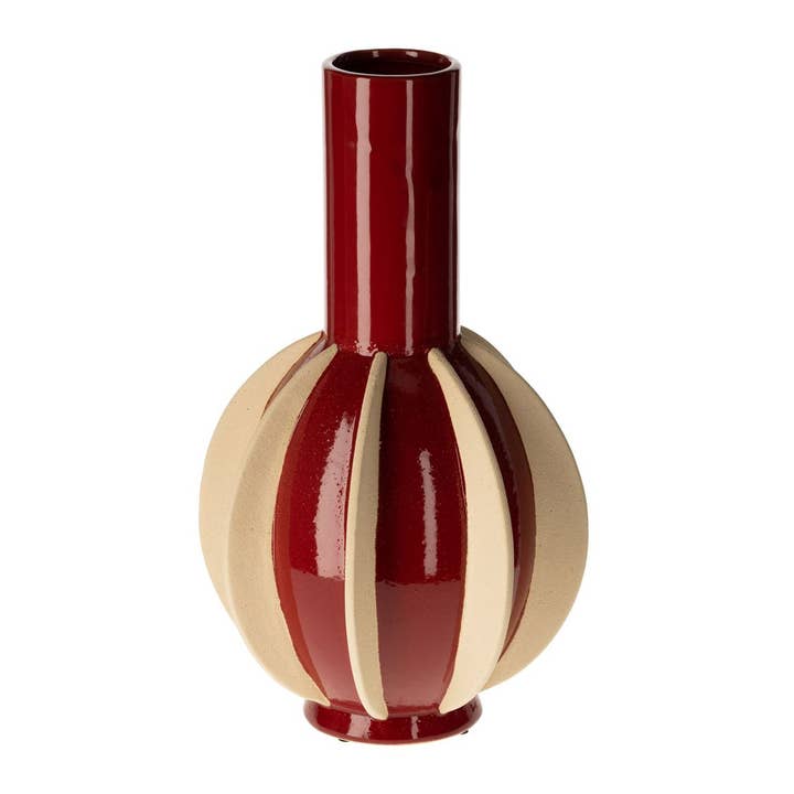 Dekorative Vase Pomegues Bordeaux für den Großhandel von Athezza