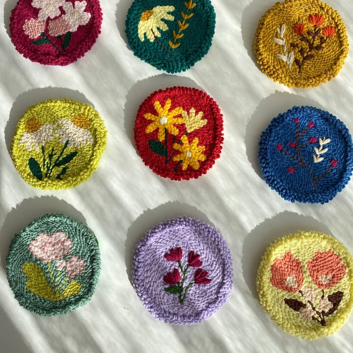 Kaffe- och teunderlägg, handgjord smyckesmuggmatta för wholesale av Fireflypunch