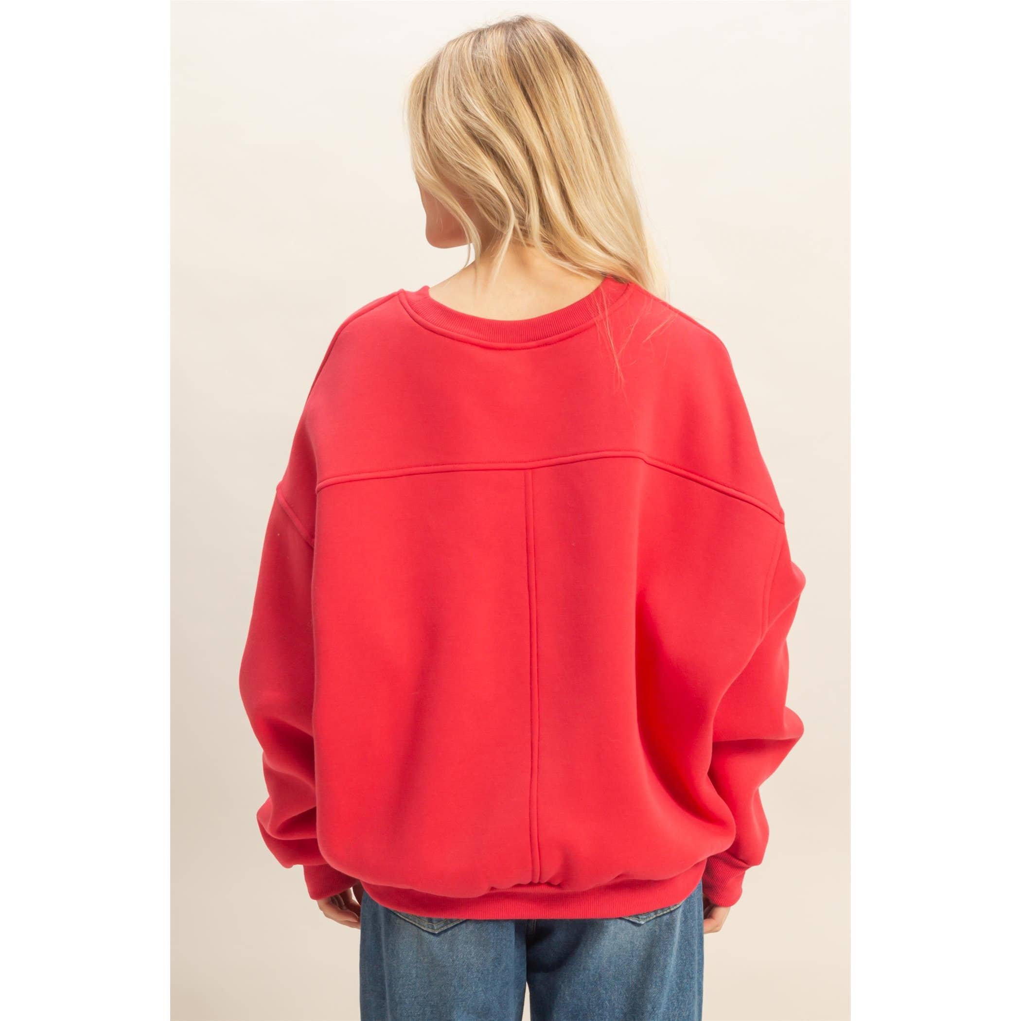 HYFVE - Wholesale Sweatshirt - Women's - Crew Neck Oversized Sweatshirt8
