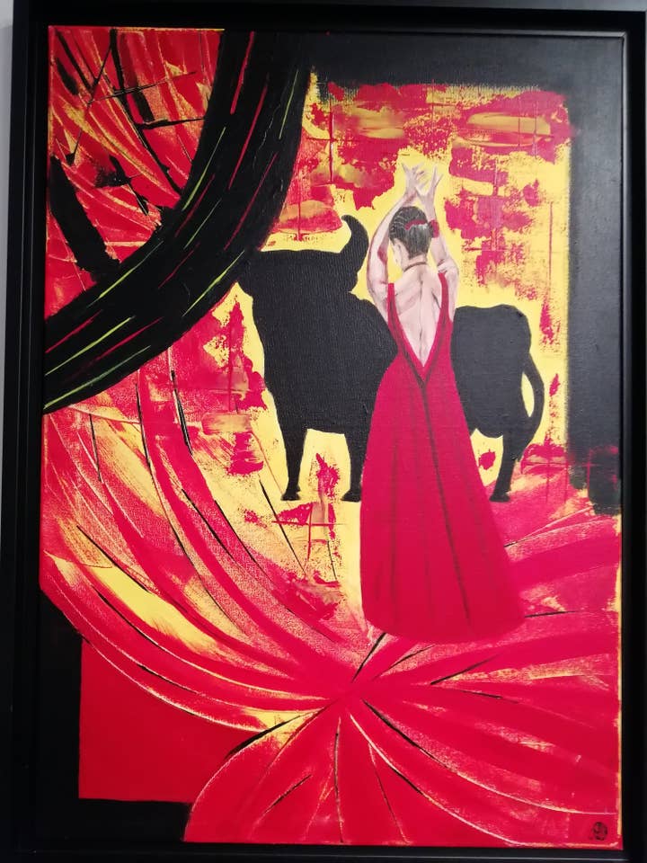 Flamboyant Spanien uden rammen for engroshandel hos Artedelph