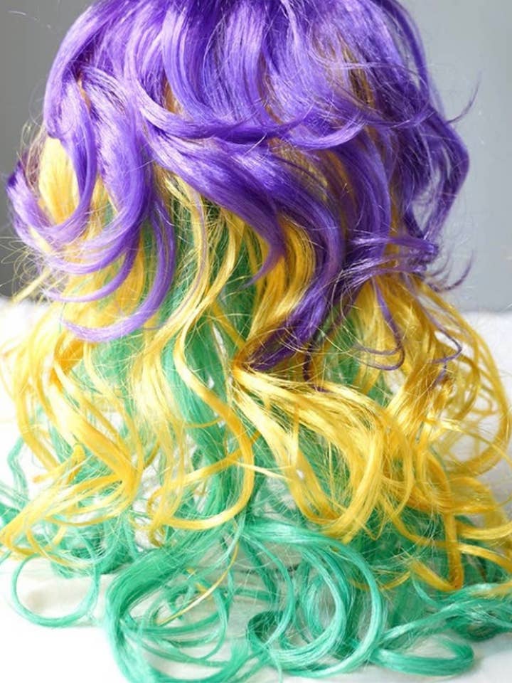 Mardi Gras Wig for wholesale by SJ NOLA LLC