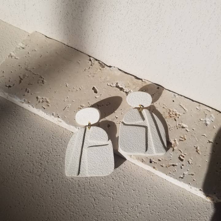 That Clay Girl Co. - Wholesale Dangle Earrings - RUSKA #4 | Polymer Clay Earrings | Bas Relief | Dangle Earri5