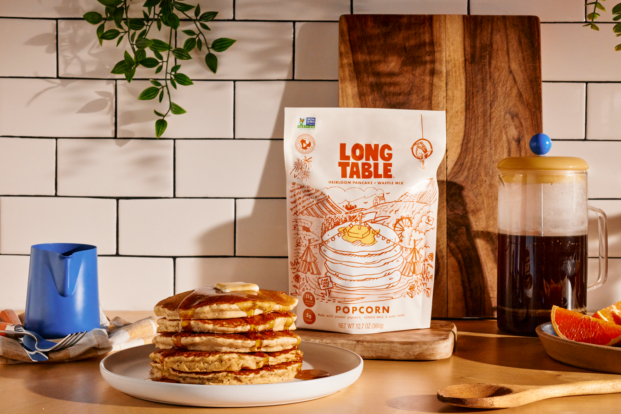 Long Table - Vente Préparation pour pancakes - Mélange à crêpes Popcorn3