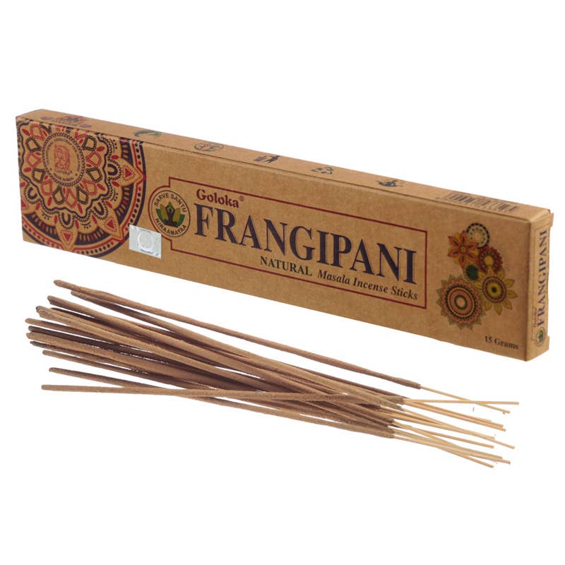 Puckator Ltd – wholesale Incense – Goloka Organika Frangipani Incense Sticks1