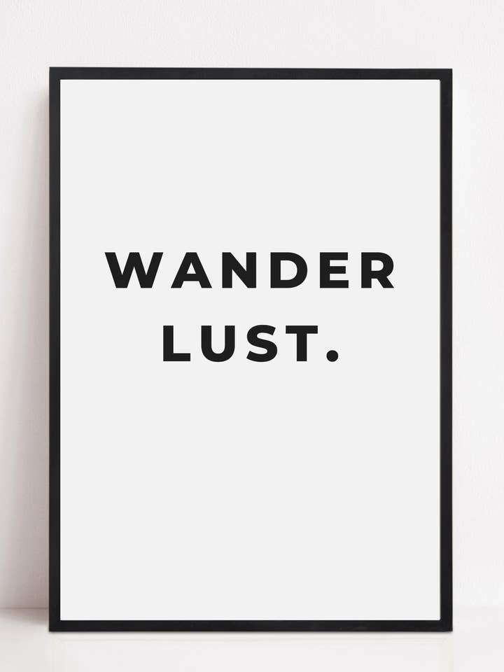Wanderlust' - Travel Print för wholesale av The Travel Edit