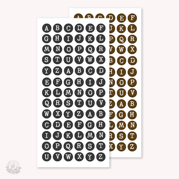 Essentials - pegatinas de teclas de máquina de escribir (EJ 35 36) para venta al por mayor de Hello Petite Paper