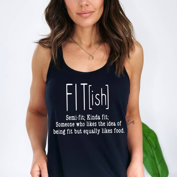 Débardeur graphique Fit Fish Workout pour la vente par FAMS design