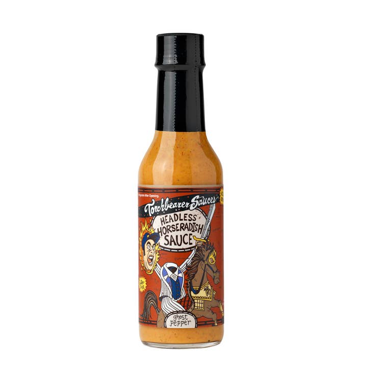 TorchBearer Sauces - Wholesale Hot Sauce - Headless Horseradish | 5oz Bottle | Hot n Savory | Heat 6/10