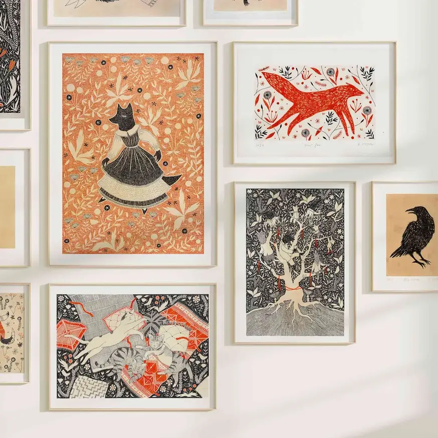 Katia Hinic Studio - Wholesale Art Print - 'Tree House' Art Print3