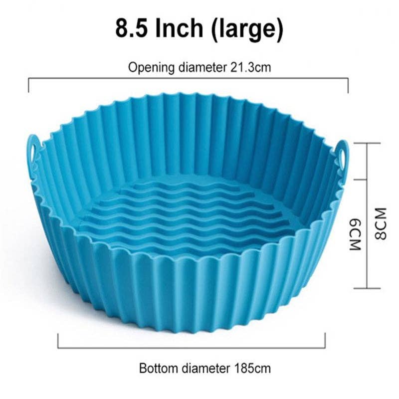 VIGOR – Ferramenta/gadget de cozinha por atacado – Fritadeira de ar reutilizável Cesto Redondo Antiaderente de Silicone10