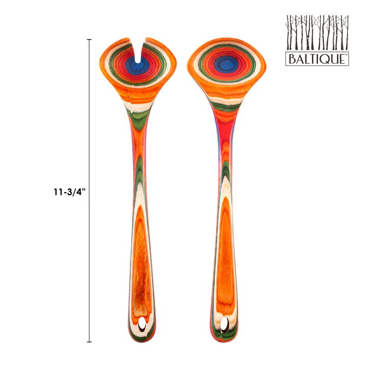 Totally Bamboo - Venta al por mayor Utensilio para servir - Baltique® Marrakech Collection - Juego de utensilios para servir ensalada