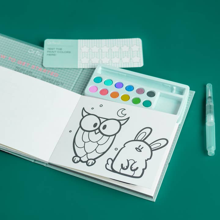 Cate Paper Co. - Wholesale Watercolor Paint - Watercolor Book and Paint Set - Animal Kingdom2