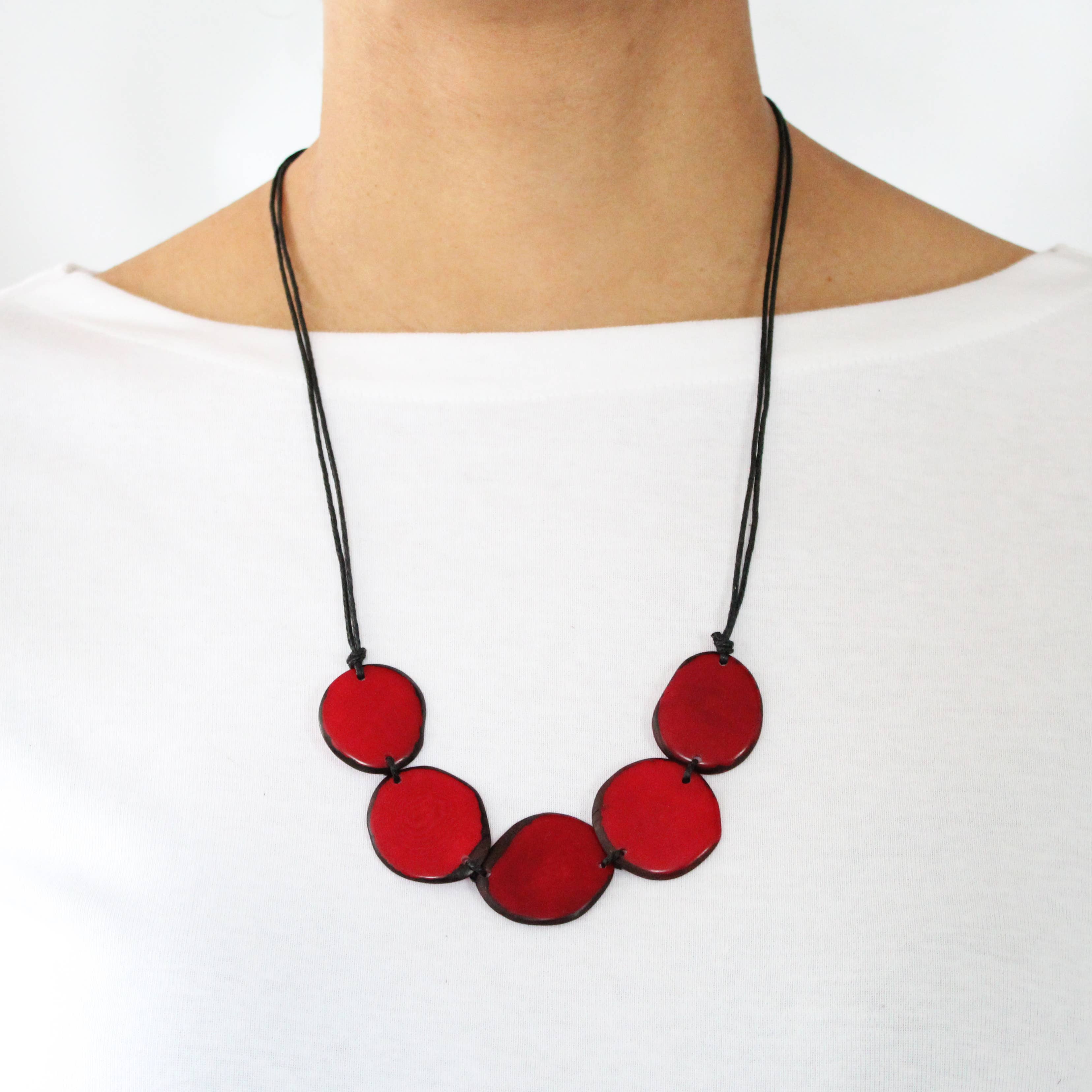 Muichic Natural Jewelry – Großhandel Perlenkette – Chips Tagua Halskette, handgefertigt, Fairtrade, leicht13
