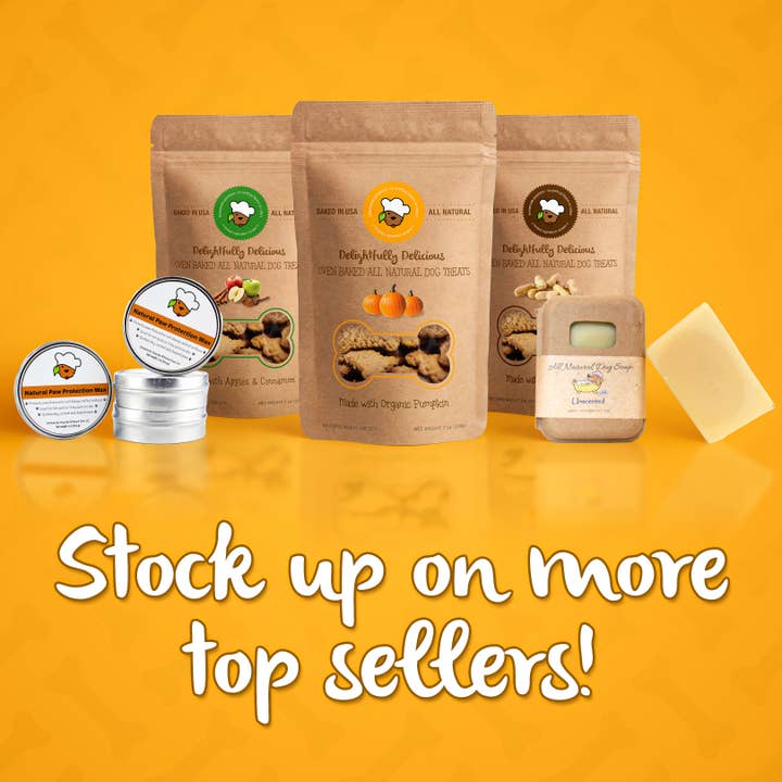 Delightfully Delicious Dog Treats - Wholesale Pet Treats - Dog - Organic Pumpkin Dog Treats | Pet Treats | Dog Treat Bag