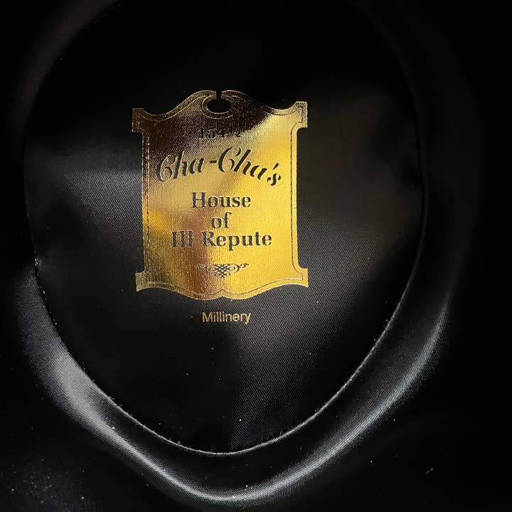 Cha Cha's House of Ill Repute - Wholesale Boater hat – Women's - Fay - Felt Top Hat6