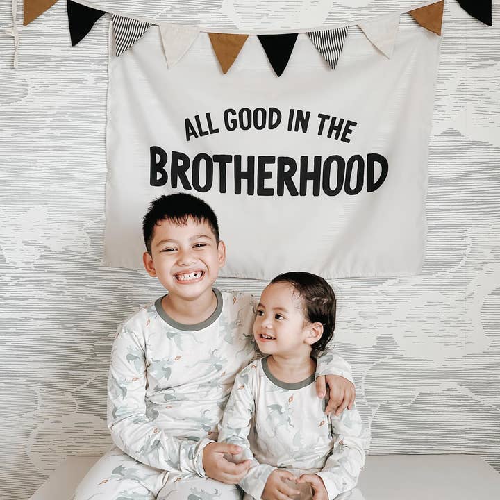 Cherrypick - Wholesale Banner - Kids & Baby - All Good In The Brotherhood Banner | Kids Decor Wall Hanging