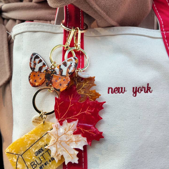 Solar Eclipse - Wholesale Keychain – Women's - Hand-painted Tiger Moth Bag Charm + Keychain2