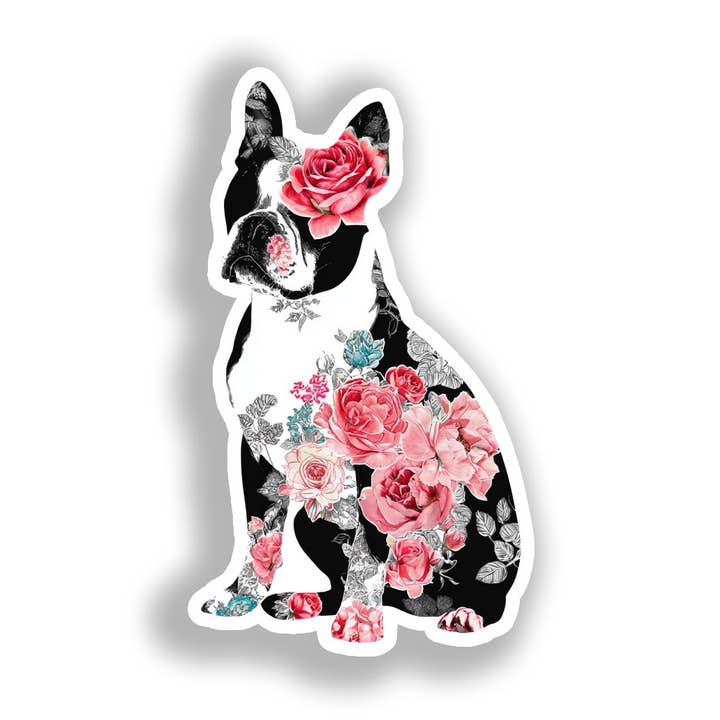Boston Terrier Hond Sticker # A019015 voor wholesale door Yoonek Graphics