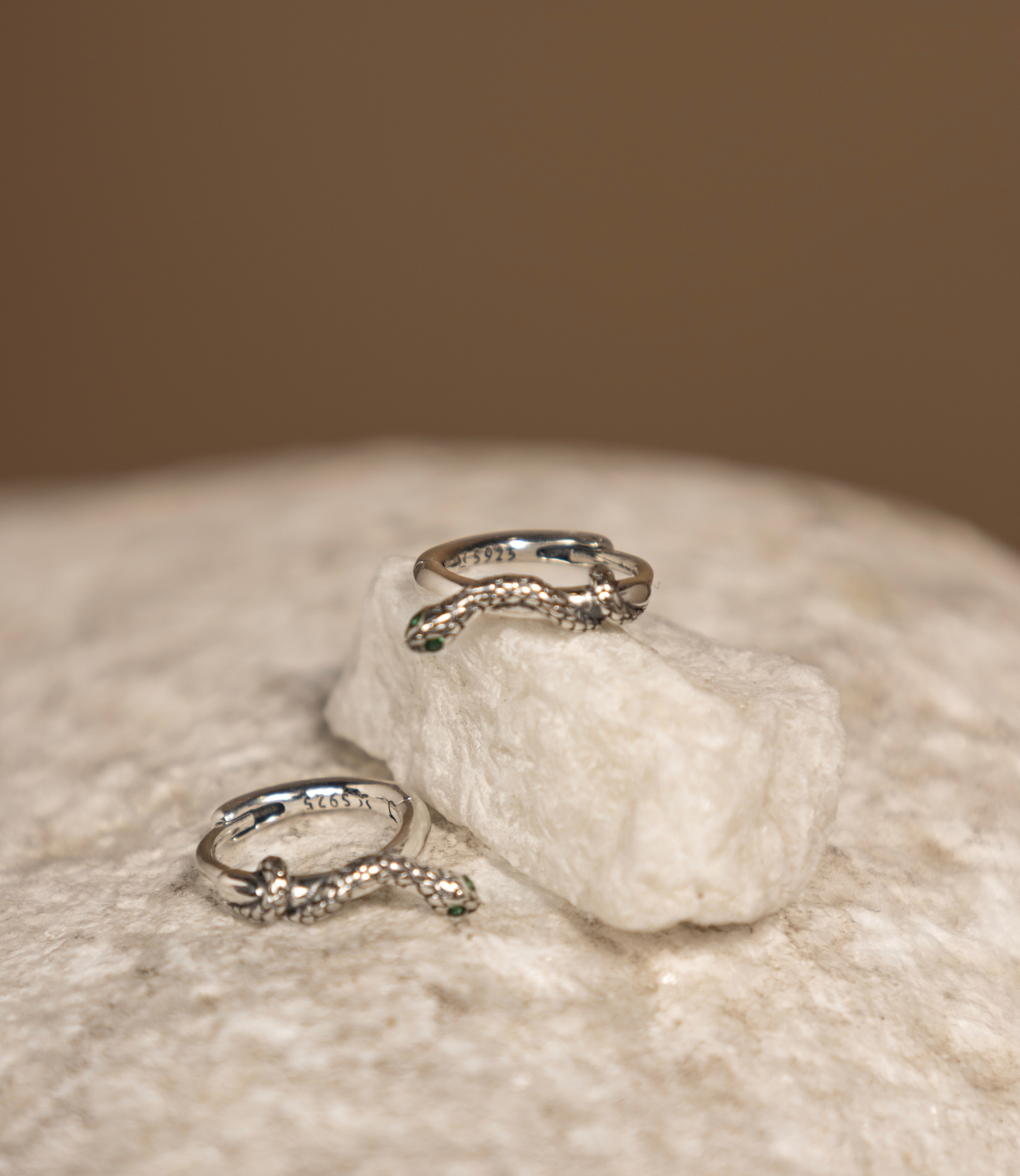 PHOEBE´S - Wholesale Hoop Earrings - Pendientes de Aro de Serpiente · Plata de Ley 9250