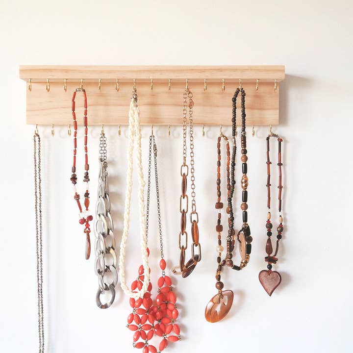 Two Tier Shelf Necklace holder for wholesale by Woodyoubuy