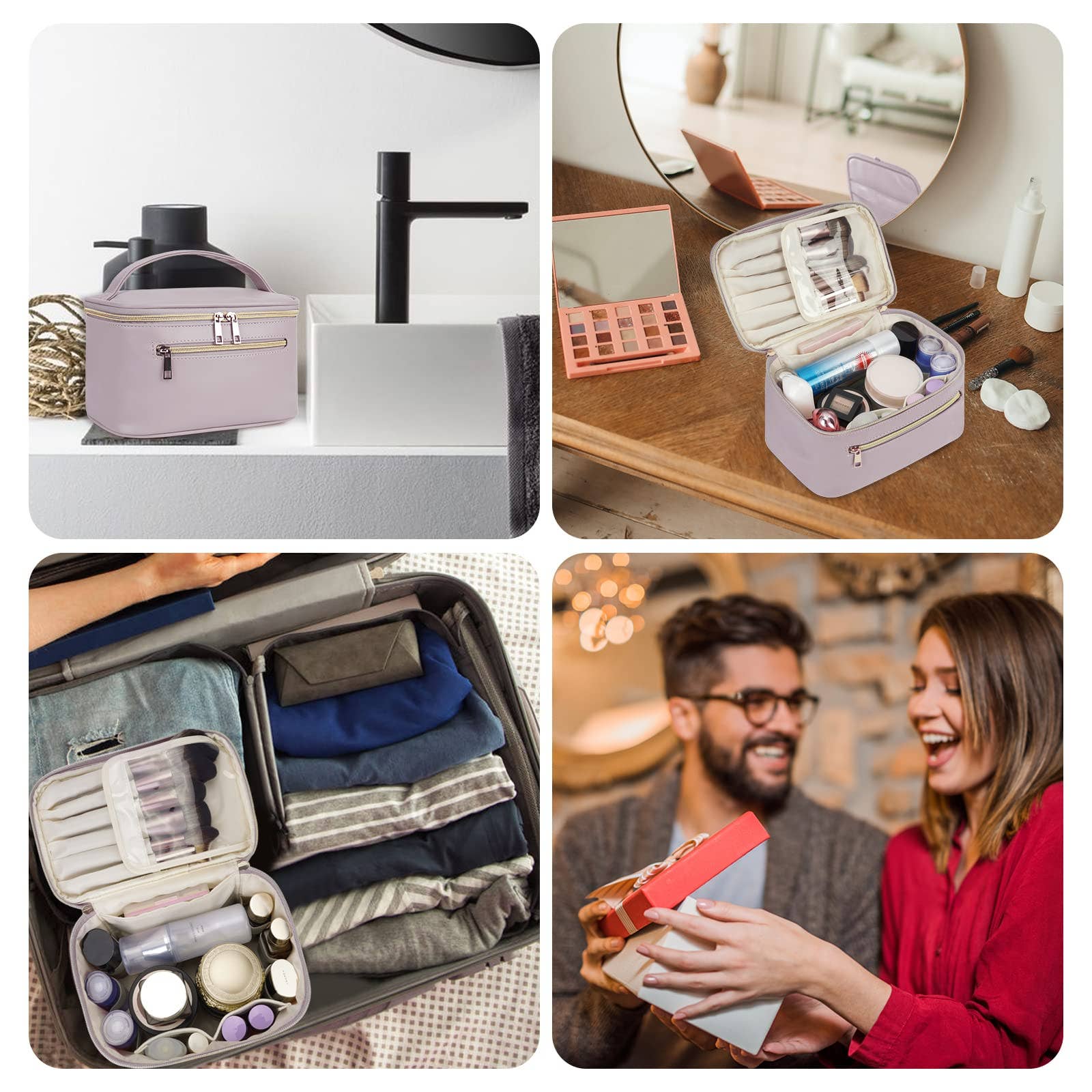 wandf - Wholesale Make-up/cosmetic bag - Vegan Leather Cosmetic Brush Bags Makeup Case 33