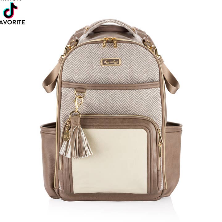 Vanilla Latte Boss Plus™ Backpack Diaper Bag for wholesale by Itzy Ritzy