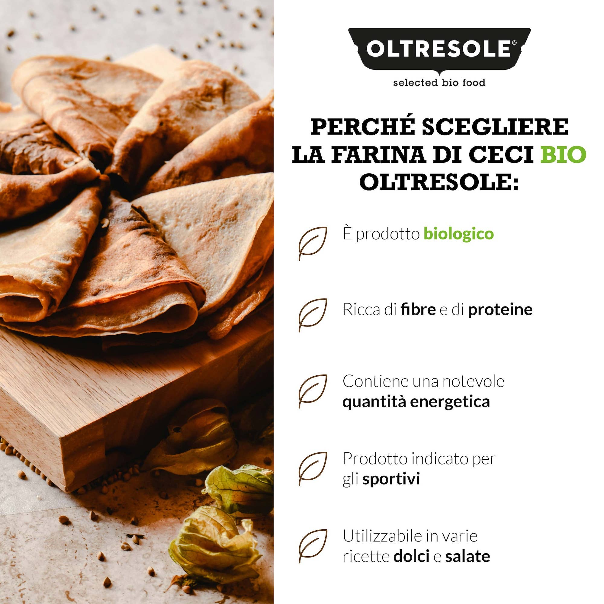 Oltresole - Wholesale Gluten-Free Flour - ORGANIC CHICKPEA FLOUR 1 Kg4