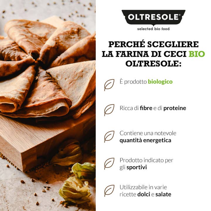 Oltresole - Wholesale Gluten-free flour - Organic Chickpea Flour 1 Kg4