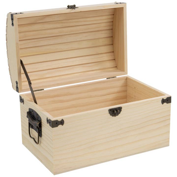 Brown Black Medium Natural Wood Rectangular Chest 26x16x16.8cm for wholesale on Faire2