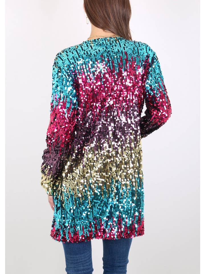 Anna Kaci Wholesale - Wholesale Jacket - Women's - Women's Sequin Jacket Open Front Coat Blazer Party Cocktail5