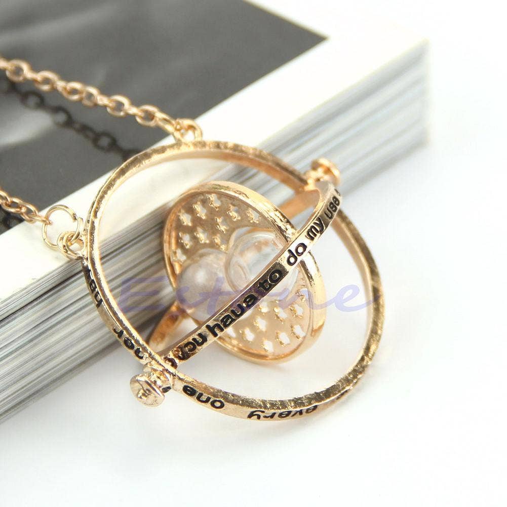 My Wholesale Warehouse - Wholesale Pendant/Charm Necklace - Harry Potter Inspired 'Sands of Time' Necklaces in Gold Colour3