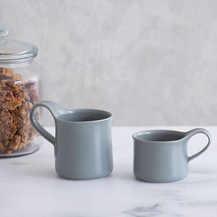 ZERO JAPAN USA - Wholesale Coffee Mug - ZERO JAPAN BEEHOUSE - CERAMIC CAPPUCCINO MUG (5.4 oz) - Silky Grayish Blue -