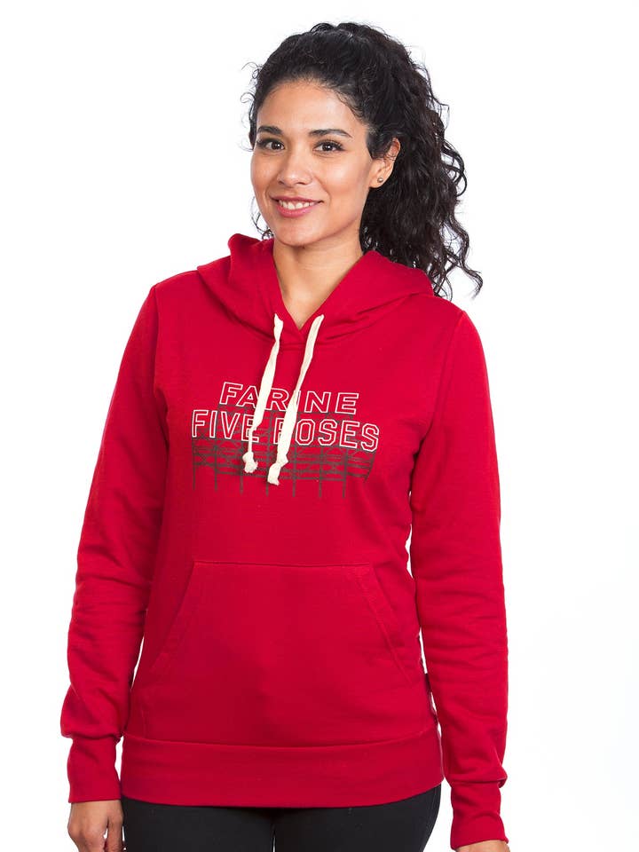 Women’s Farine Five Roses Hoodie — Organic cotton for wholesale by PLB Design